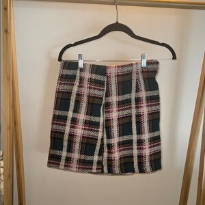 Plaid Mini Skirt - Multicolor